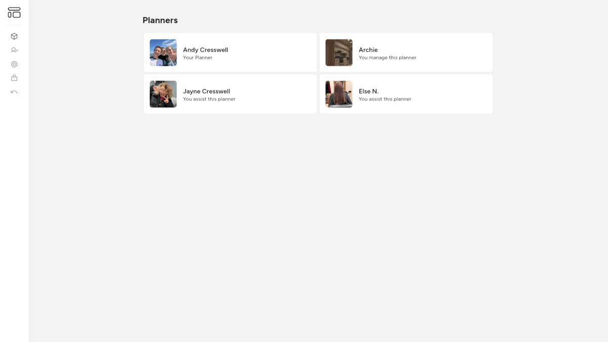 Flexible planning environment