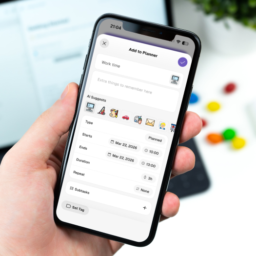 Creating a new visual routine for Sunday with Thruday