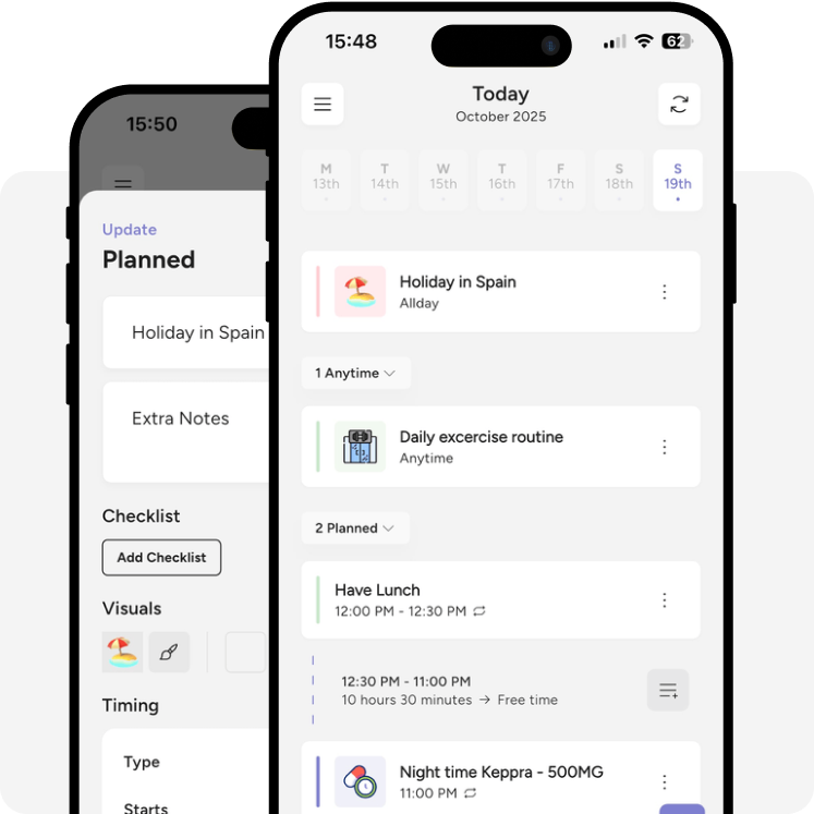 Visual Planner Feature